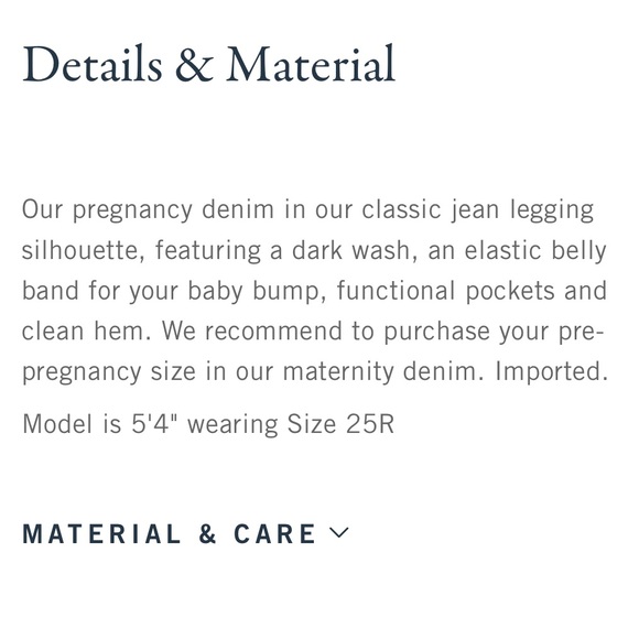 Abercrombie & Fitch maternity jeans - Picture 5 of 5